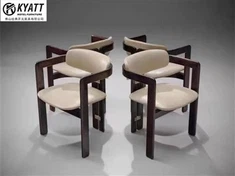 Sedia in tessuto nell'arredamento del ristorante